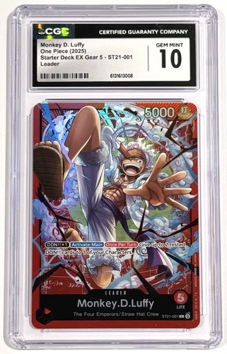 Monkey.D.Luffy graded CGC 10 for sale on eBay