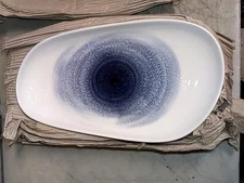 Yanco UN-413 Universe Chinaware 13.50 x 7.50 x 1.50 in. Deep Oval Plate, 10 Pack