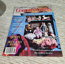 Better Homes and Gardens Country Crafts Feb 1991 Issue 1 Cross-Stitch Quilting