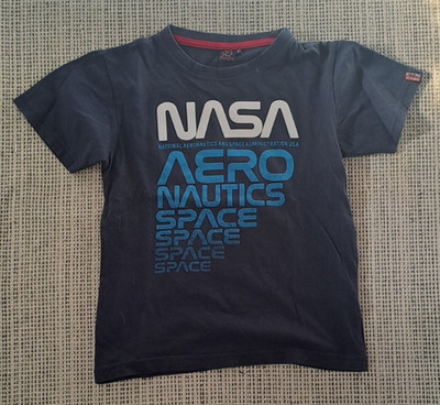 T-Shirt NASA blau 8 Jahre BEYOND THE RAINBOW Kurzarmshirt