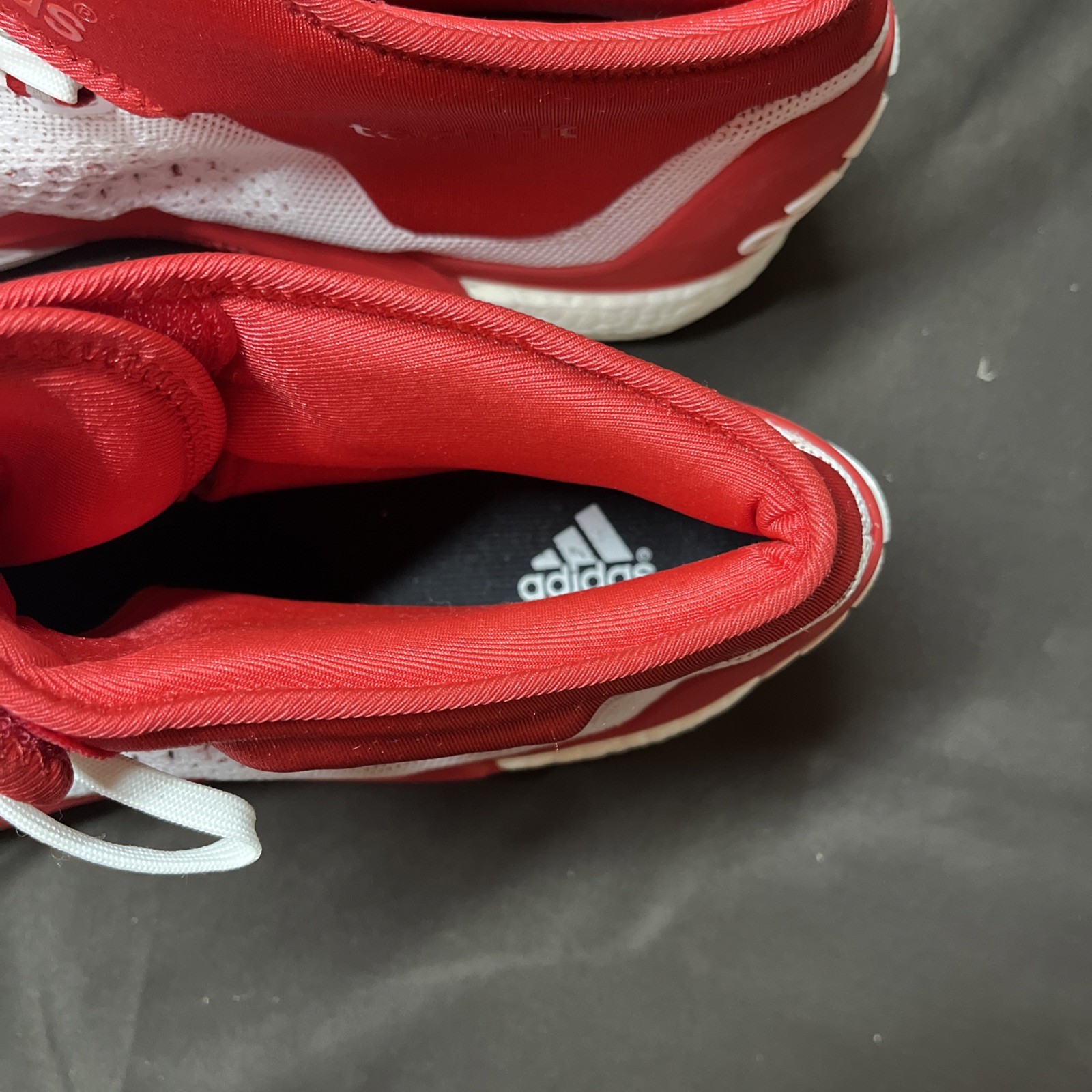 Adidas Crazylight MENS Red White Lace Up BASKETBALL SNEAKERS SIZE 17