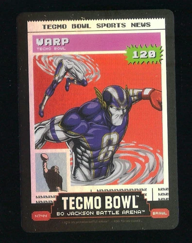 Warp Bo Jackson Battle Arena Tecmo Bowl Lamar Jackson Tecmo News BF Brawl Card!!