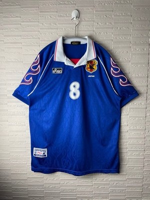 Japan National Team 1998 World Cup NAKATA #8 Jersey Asics XL Flame