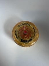Vintage Yomega X-Brain Yo-Yo - Yellow Translucent - Auto-Return Clutch - Rare