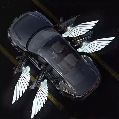 2 Pcs Wireless HD Laser Car Door Projector Welcome Shadow Light LED Beleuchtung