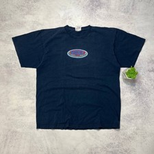 VTG Nike Shirt Mens L Made in USA BIG Graphic Logo 90s Center Swoosh Check Tee