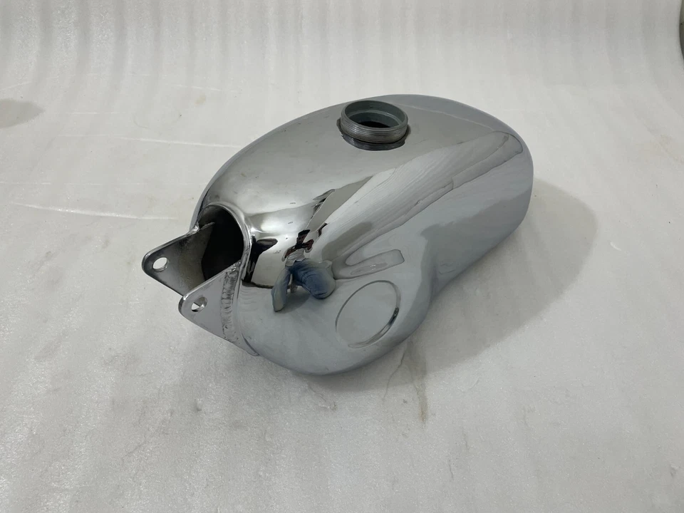 Hodaka 125 Combat Wombat 95 Super Rat Road Toad Dirt Squirt Ace Chrome Fuel Tank - Image 2 of 4