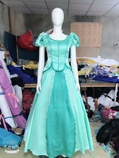 Princess Ariel Little Mermaid Costume Blue Ball Gown Cosplay Custom Made 79 