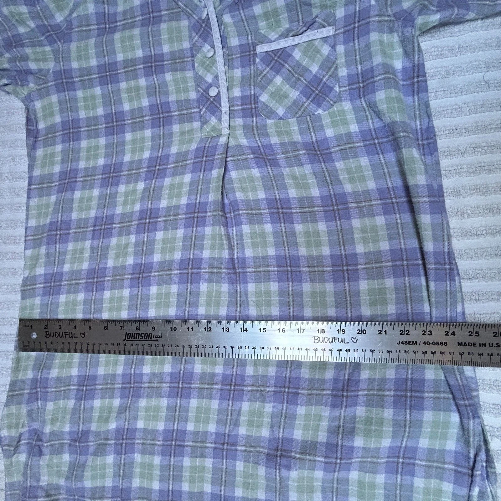 UNDERCOVER Abito piccolo vintage Victoria's Secret autentico country cotone quadri flanella