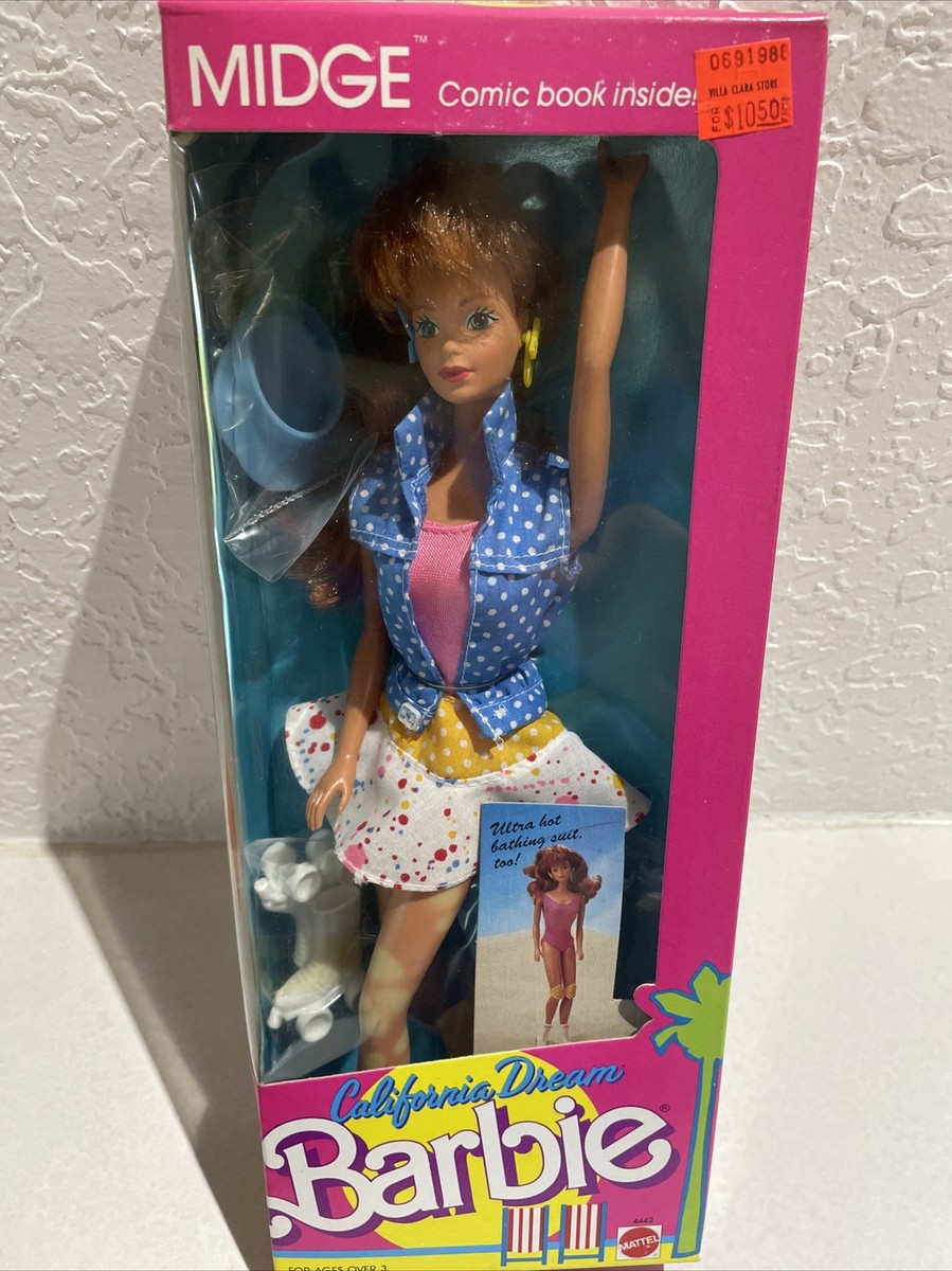 バービー　カリガール Vintage 1987 California Dream Red Hair Midge Barbie Doll