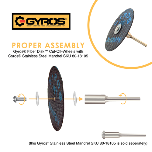 Gyros 2,5"" Ruote tagliate in resina per utensili rotanti alta trazione confezione da 2 11-32250 - Foto 3 di 5