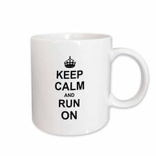 3dRose Keep Calm and Run on - carry on running - track Runner athlete gifts - fu