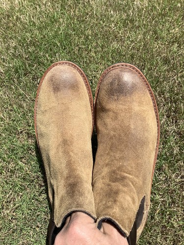 Men’s Allen Edmonds Chelsea Boot Commando Soul Distressed Suede 11D - Picture 15 of 16