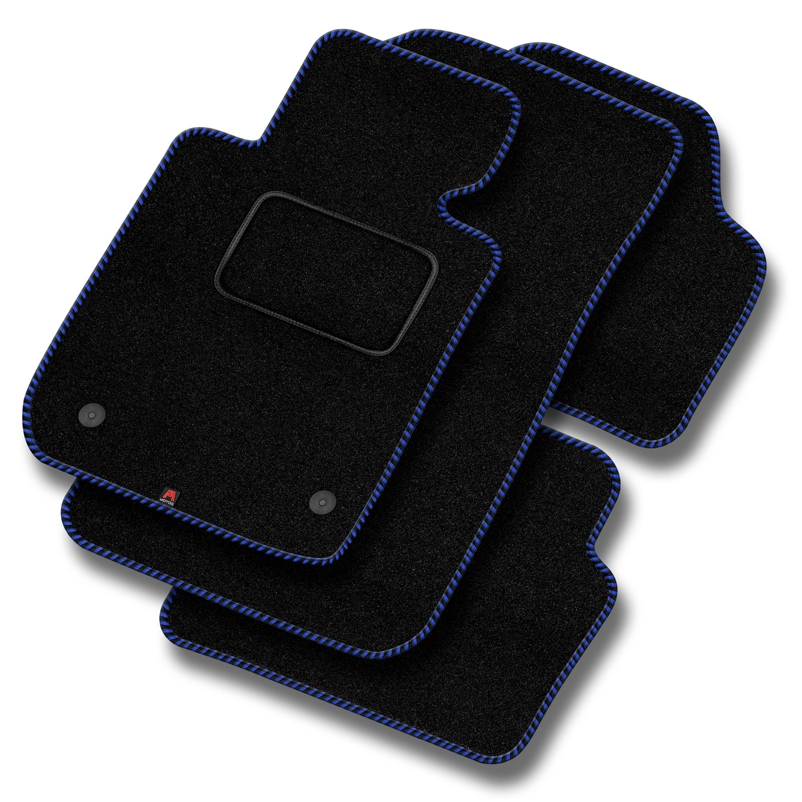 Tapis de sol velours bleu DA10-1 anti-saleté pour Dacia Dokker