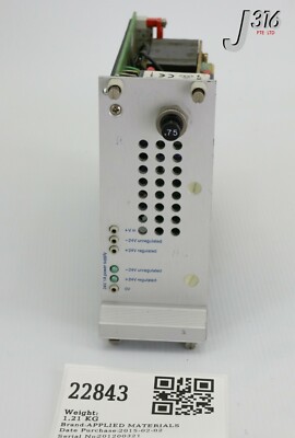 n 22843 APPLIED MATERIALS PWBA 24V 1A POWER SUPPLY 0100-90025 | eBay
