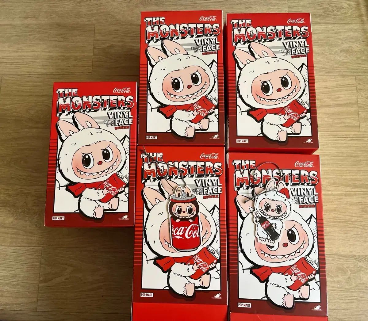 Pop Mart Labubu Coca Cola Series Keyring Blind Box Set 6pcs Authentic Sealed Case