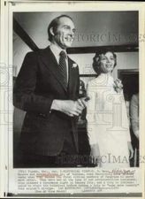 1975 Press Photo Representative Martha Keys and Andrew Jacobs, married in Topeka