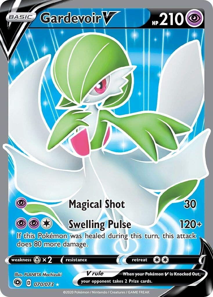 Gardevoir V (Full Art) -70/73- Champion's Path NM Pokémon card