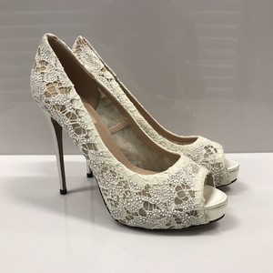 valentino white pumps