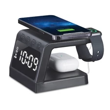 Timex Alarm Clock with Fast Wireless Charging Station