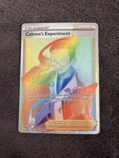Colress's Experiment 205/196 Rainbow Rare Pokemon Lost Origin NM
