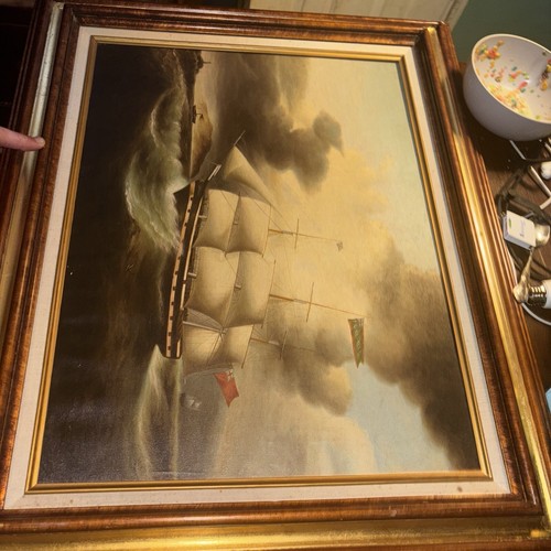 S.S. Frankford Oil Painting By Samuel - Imagen 2 de 8