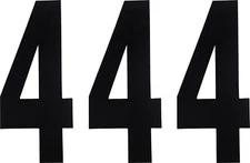 Factory Effex 8" Black Standard Number 4 Decals (02-4474)