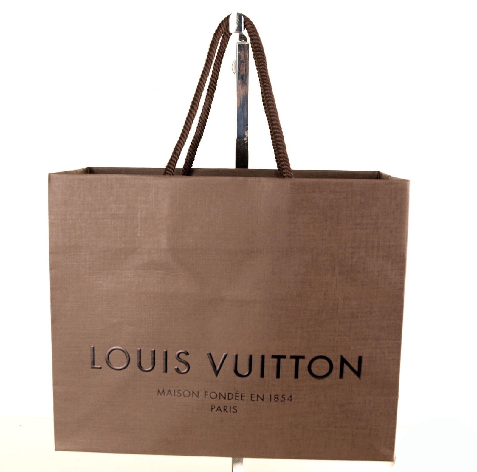 Louis Vuitton 5 pc Set Brown Paper Bag Store Bag Present Wrapping Bag Unused