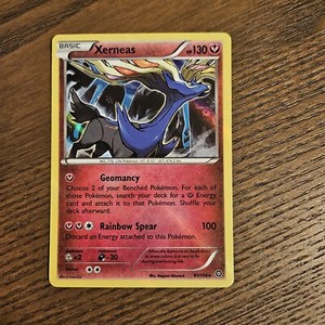 XERNEAS 81/114 HOLO RARE XY STEAM SIEGE 2016 - Near mint NM POKEMON CARD TCG 