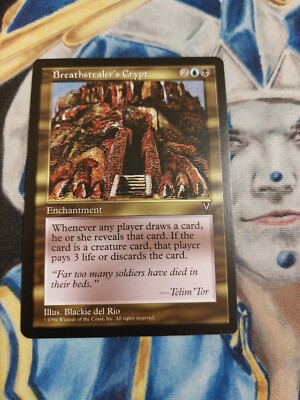 Breathstealer's Crypt MTG Visions Rare Multi-Color Enchantment Near-Mint x1 GG1