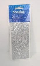 1 Pc Bondex Glitter Patches Silver No Sew Iron On Patches Crafts Clothing Design
