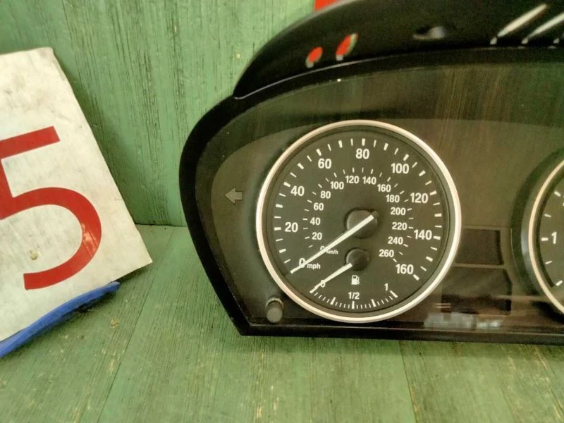 2008-2010 BMW 528I SPEEDOMETER GAUGE INSTRUMENT CLUSTER W TACH 62109194887 - Image 2 of 4