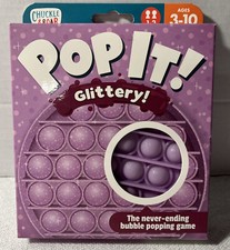 Chuckle  Roar Pop It Fidget and Sensory Game Christmas Glitter Purple