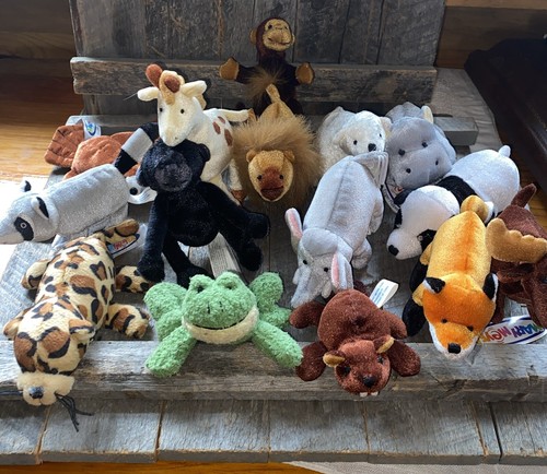 Mary Mejer Finger Puppets Mini Plush NOS Lot Of 17 Animals