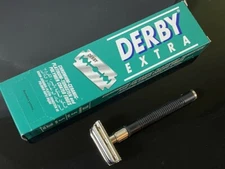 Derby Extra Double Edge Safety Razor Blades with Butterfly Safety,100 Count