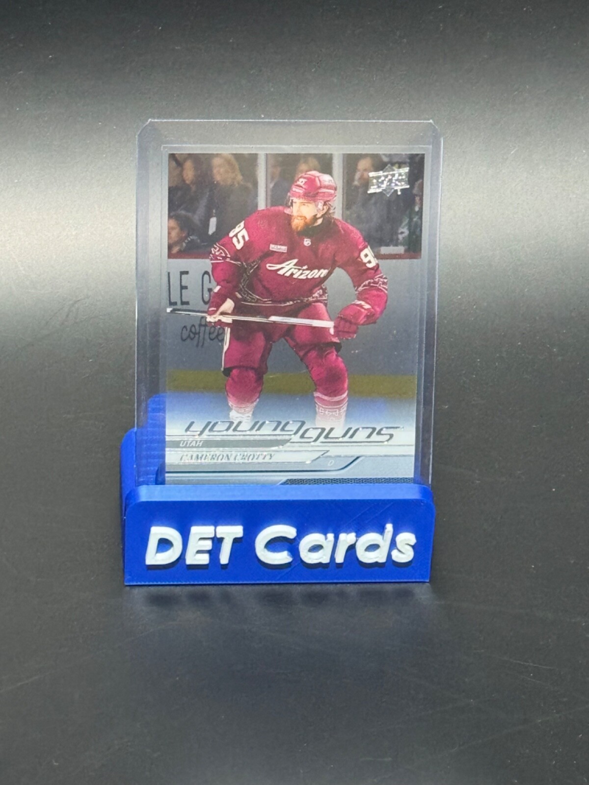 2024-25 Upper Deck Series 1 #238 Cameron Crotty Clear Cut Young Guns Utah HC