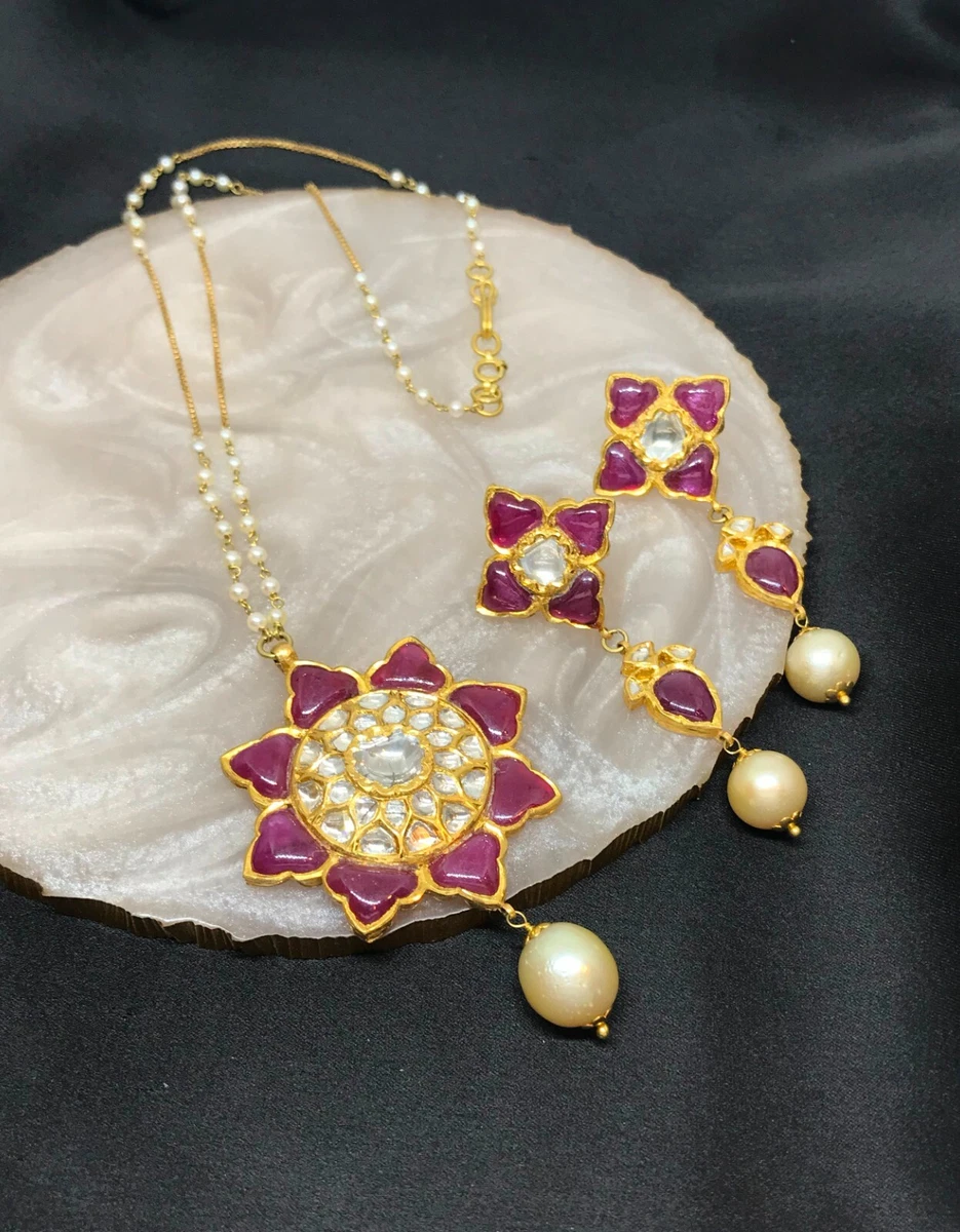 Diamond necklace 22k gold sale