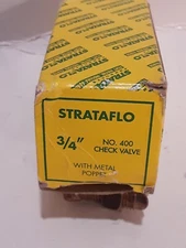 NEW STRATAFLO 3/4" Check Valve No. 400 FREE SHIPPING 