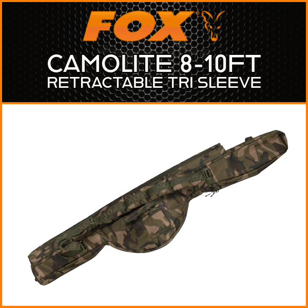 FOX CAMOLITE 8-10FT RETRACTABLE TRI SLEEVE NEW CARP FISHING