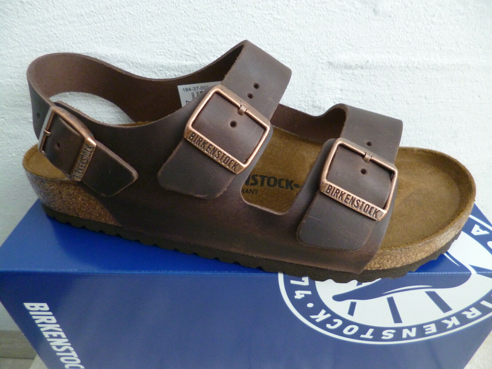 Birkenstock Herren Sandalen Pantoletten Sandaletten Echtleder Braun Milano Neu Ebay