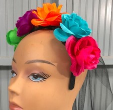 Floral Veiled Ladies Headband Formal Party Wedding