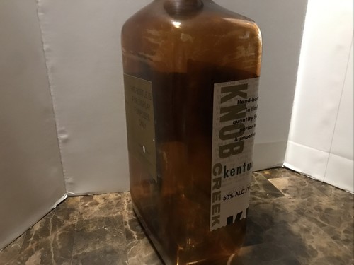 Rare Knob Creek Store Display Bottle Rare 17”x 7 1/2” Empty Advertisement - Picture 6 of 10
