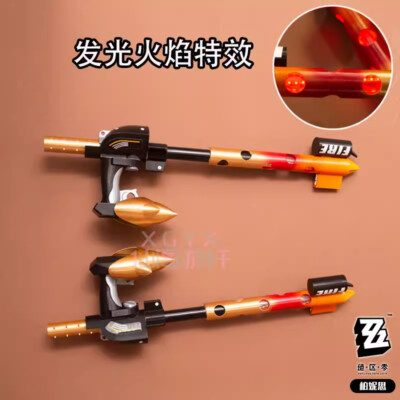 Anime Zenless Zone Zero Burnice Whita Cosplay Glow Weapons Double Cane Bag Prop