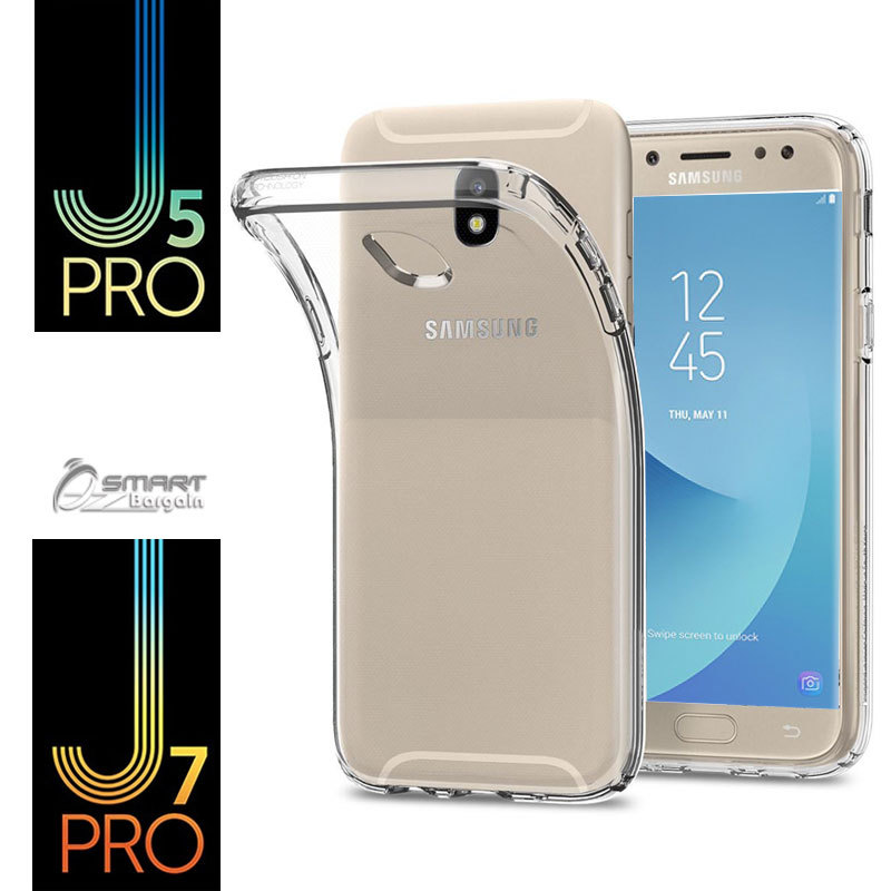 Clear Gel TPU Jelly Soft Case Cover For Samsung Galaxy J5 Pro J7
