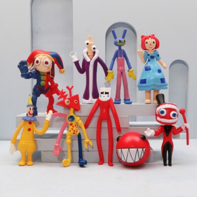 9 Pcs Set The Amazing Digital Circus Pomni Figure Cartoon Model Toys Gifts