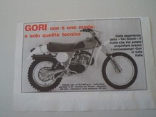 advertising Pubblicità 1977 MOTO GORI CROSS 125