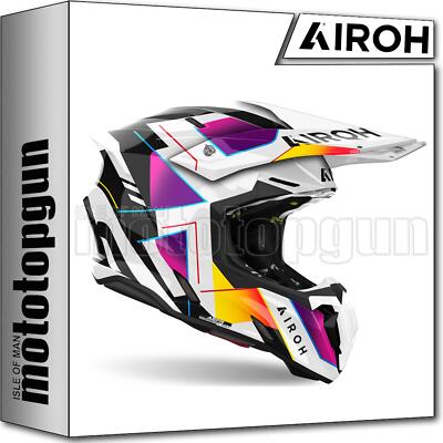 AIROH HELMET CROSS MOTORCYCLE TW3R38 TWIST 3 RAINBOW GLOSS SIZE XXL