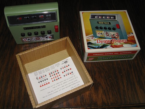 Original 1971 WACO Cordless Electric Automatic DRAW POKER Casino Game w/Box Mint - Picture 1 of 1