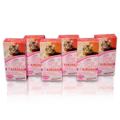 ALFA PET Alfapet Kitty Cat Elastic Cat Pan Disposable Liners, 10 Count, Pack Of 6