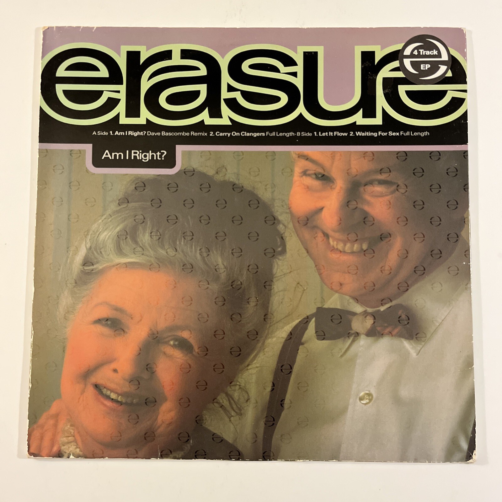 Erasure Am I Right 1991 UK Press 12 Mute 134 12